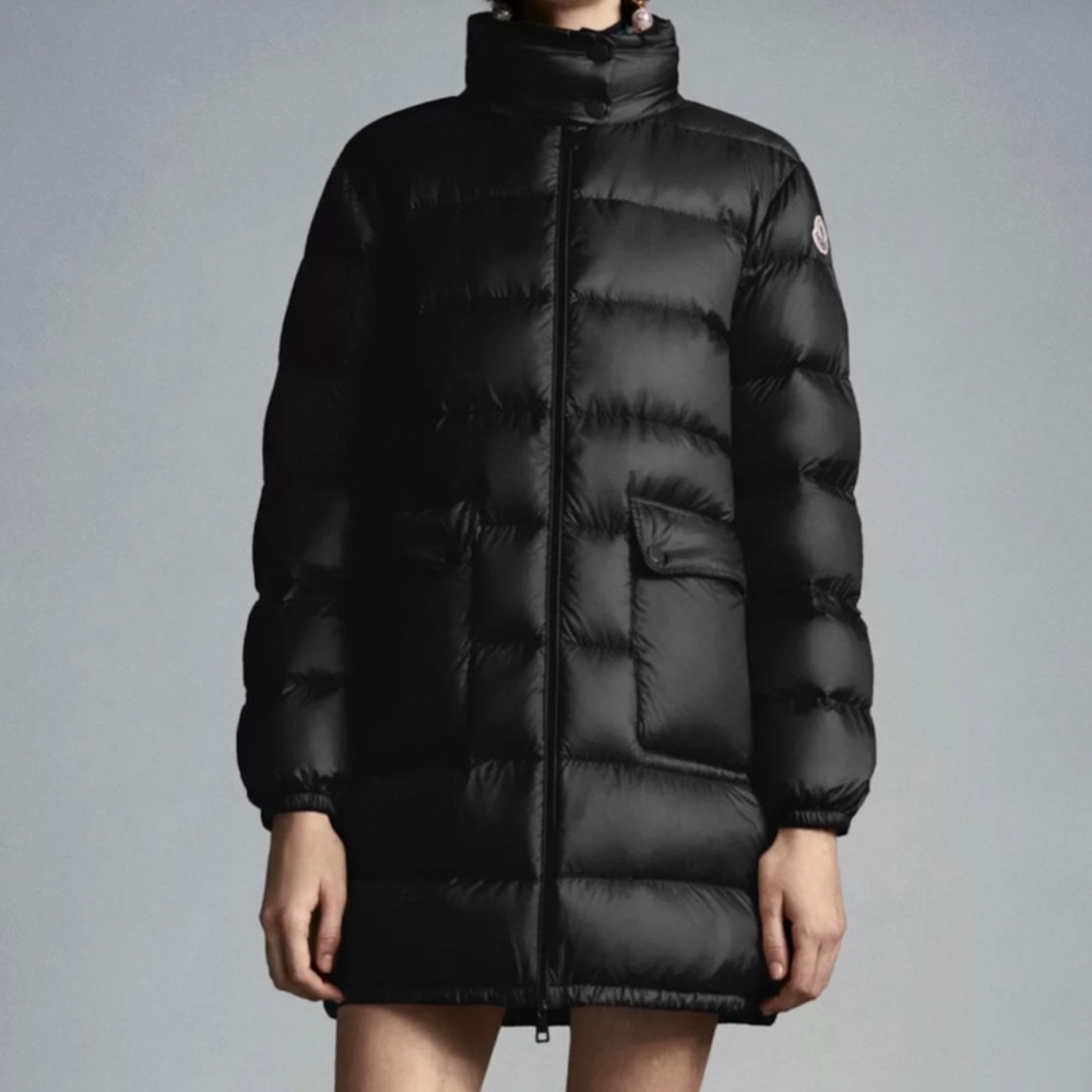 Moncler Mid length Puffer Coat. Size Med. Perfect Condition!